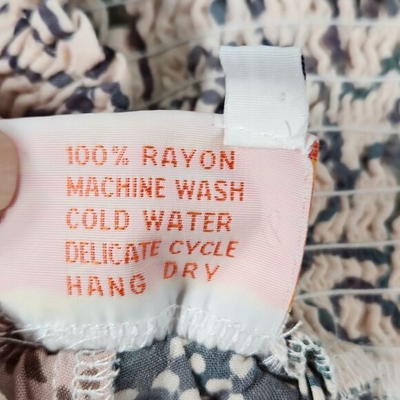 🔺️Santika Cream Print Fully Lined Panel Skirt Large - Picture 8 of 8